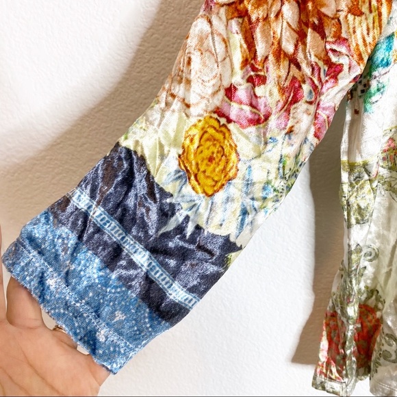 Soft Surroundings- Ashbury Floral Velvet Tunic- PL - Picture 5 of 7
